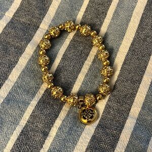 Rustic Cuff Gold Bracelet